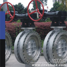 API/DIN Double Flange Butterfly Valve